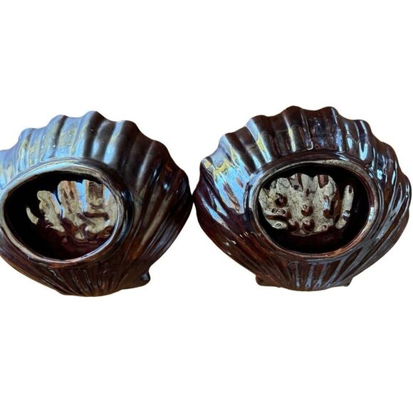 Set of 2 gorgeous sea shell ceramic trinket trays - Picture 4 of 8